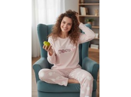 Велюрова піжама з штанами Mihra 13313-4749