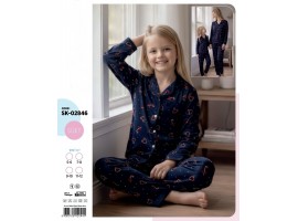 Детская пижама на пуговицах. Микробайка. 02846