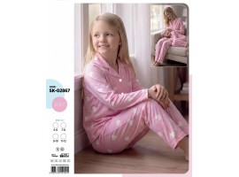 Детская пижама на пуговицах. Микробайка. 02867