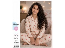 Детская пижама на пуговицах. Микробайка. 02959