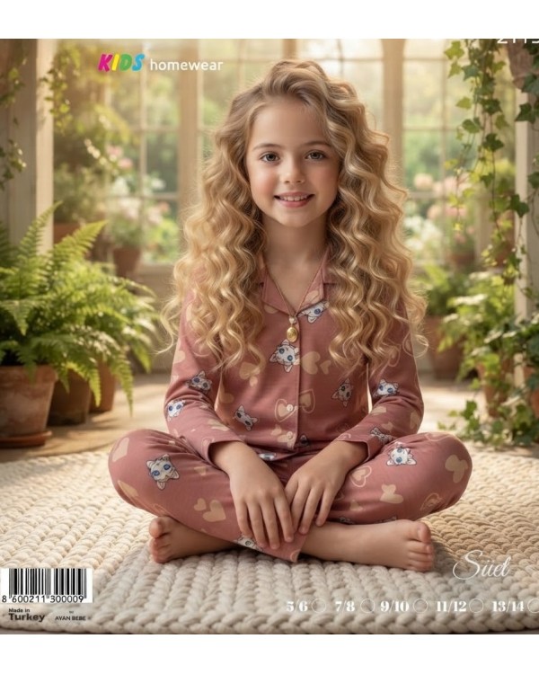 Дитяча піжама на гудзиках. Mini Moon 2113 Дитяча піжама на гудзиках. Mini Moon 2113