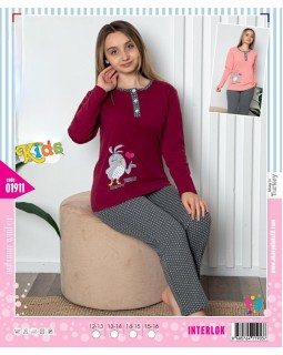 Піжама для дівчат-підлітків Akasya 01911-foto4