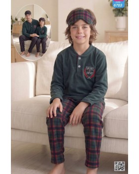 Підліткова піжама для хлоччиків на зудзиках 6703 Підліткова піжама для хлоччиків на зудзиках 6703