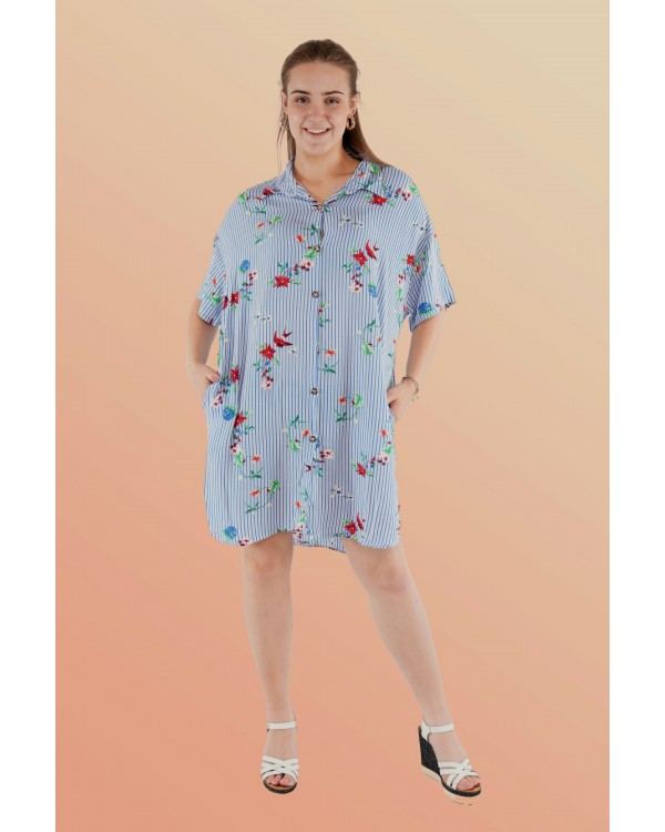 Платье штапель больших размеров 1821