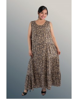 Плаття зі штапелю великого розміру 2234-foto7